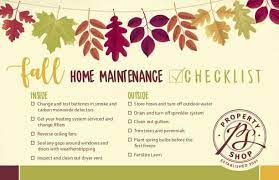 Fall Checklist for Home Maintenance